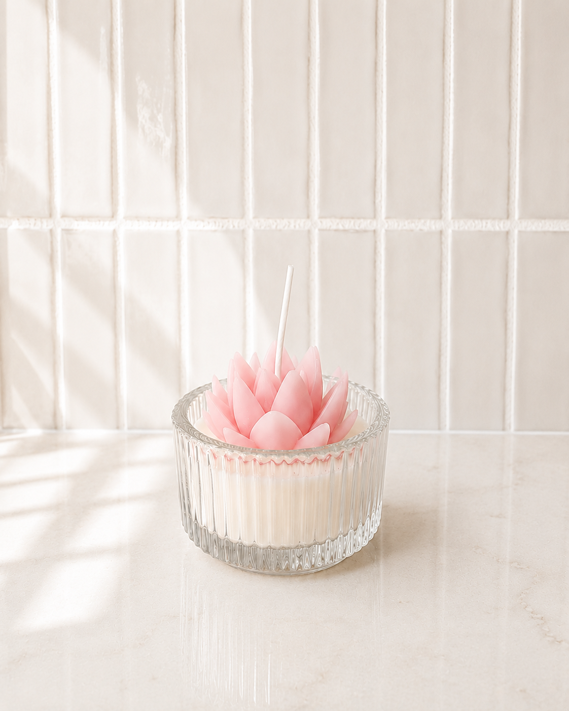 Elysia Lotus Bloom Sculptural Jar Candle