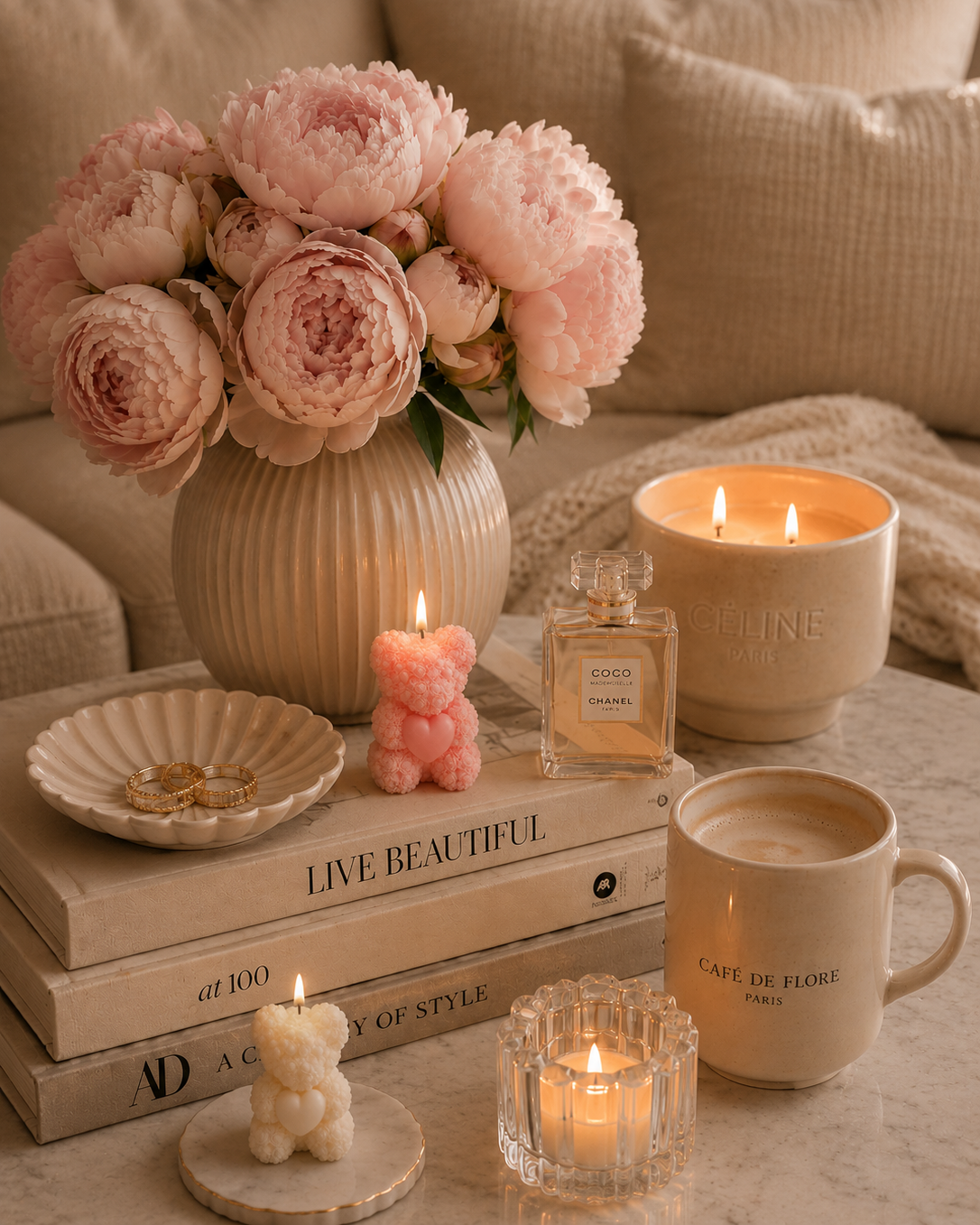 Sol Teddy Bear Sculptural Candle