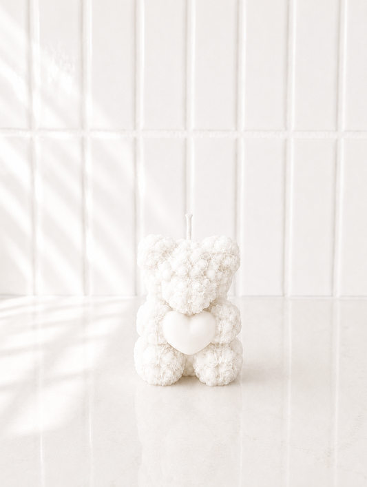 Sol Teddy Bear Sculptural Candle